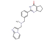 2-(3-{[(imidazo[1,2-a]pyridin-3-ylmethyl)(methyl)amino]methyl}phenyl)-3,5,6,7-tetrahydro-4H-cyclopenta[d]pyrimidin-4-one