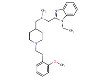 1-(1-ethyl-1H-benzimidazol-2-yl)-N-({1-[2-(2-methoxyphenyl)ethyl]-4-piperidinyl}methyl)-N-methylmethanamine