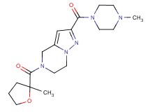 2-[(4-methylpiperazin-1-yl)carbonyl]-5-[(2-methyltetrahydrofuran-2-yl)carbonyl]-4,5,6,7-tetrahydropyrazolo[1,5-a]pyrazine