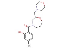 5-methyl-2-{[2-(morpholin-4-ylmethyl)-1,4-oxazepan-4-yl]carbonyl}phenol