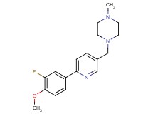 1-{[6-(3-fluoro-4-methoxyphenyl)pyridin-3-yl]methyl}-4-methylpiperazine