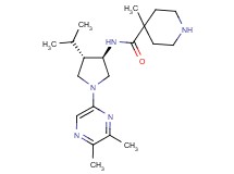 N-[rel-(3R,4S)-1-(5,6-dimethyl-2-pyrazinyl)-4-isopropyl-3-pyrrolidinyl]-4-methyl-4-piperidinecarboxamide dihydrochloride
