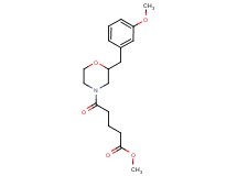 methyl 5-[2-(3-methoxybenzyl)-4-morpholinyl]-5-oxopentanoate