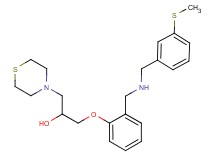 1-[2-({[3-(methylthio)benzyl]amino}methyl)phenoxy]-3-(4-thiomorpholinyl)-2-propanol