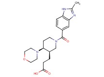 3-{(3R*,4S*)-1-[(2-methyl-1H-benzimidazol-5-yl)carbonyl]-4-morpholin-4-ylpiperidin-3-yl}propanoic acid