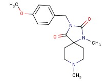 3-(4-methoxybenzyl)-1,8-dimethyl-1,3,8-triazaspiro[4.5]decane-2,4-dione