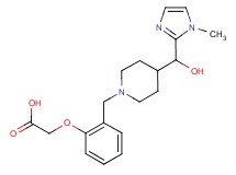 [2-({4-[hydroxy(1-methyl-1H-imidazol-2-yl)methyl]piperidin-1-yl}methyl)phenoxy]acetic acid