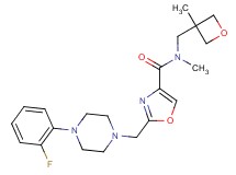 2-{[4-(2-fluorophenyl)piperazin-1-yl]methyl}-N-methyl-N-[(3-methyloxetan-3-yl)methyl]-1,3-oxazole-4-carboxamide