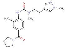 N-methyl-N-[2-(1-methyl-1H-pyrazol-4-yl)ethyl]-N'-[2-methyl-4-(pyrrolidin-1-ylcarbonyl)phenyl]urea