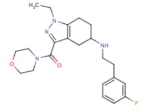 1-ethyl-N-[2-(3-fluorophenyl)ethyl]-3-(4-morpholinylcarbonyl)-4,5,6,7-tetrahydro-1H-indazol-5-amine