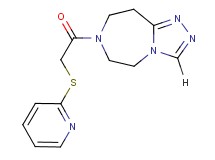 7-[(2-pyridinylthio)acetyl]-6,7,8,9-tetrahydro-5H-[1,2,4]triazolo[4,3-d][1,4]diazepine