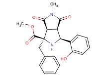 methyl (1R*,3S*,3aR*,6aS*)-1-benzyl-3-(2-hydroxyphenyl)-5-methyl-4,6-dioxooctahydropyrrolo[3,4-c]pyrrole-1-carboxylate