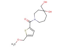 4-(hydroxymethyl)-1-{[5-(methoxymethyl)-2-thienyl]carbonyl}-4-azepanol