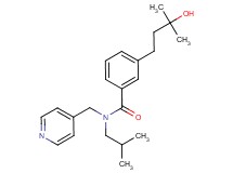 3-(3-hydroxy-3-methylbutyl)-N-isobutyl-N-(4-pyridinylmethyl)benzamide