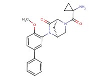 rel-(1S,4S)-5-[(1-aminocyclopropyl)carbonyl]-2-(4-methoxy-3-biphenylyl)-2,5-diazabicyclo[2.2.1]heptan-3-one hydrochloride