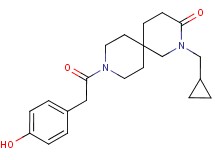 2-(cyclopropylmethyl)-9-[(4-hydroxyphenyl)acetyl]-2,9-diazaspiro[5.5]undecan-3-one