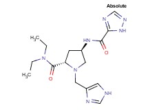 (4R)-N,N-diethyl-1-(1H-imidazol-4-ylmethyl)-4-[(1H-1,2,4-triazol-5-ylcarbonyl)amino]-L-prolinamide