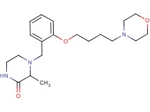 3-methyl-4-[2-(4-morpholin-4-ylbutoxy)benzyl]piperazin-2-one