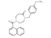 4-(4-methoxybenzyl)-1-(1-naphthoyl)-1,4-diazepan-5-one