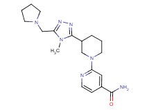 2-{3-[4-methyl-5-(pyrrolidin-1-ylmethyl)-4H-1,2,4-triazol-3-yl]piperidin-1-yl}isonicotinamide
