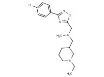 1-[3-(4-chlorophenyl)-1,2,4-oxadiazol-5-yl]-N-[(1-ethyl-3-piperidinyl)methyl]-N-methylmethanamine