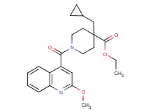 ethyl 4-(cyclopropylmethyl)-1-[(2-methoxy-4-quinolinyl)carbonyl]-4-piperidinecarboxylate