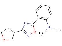 N,N-dimethyl-2-[3-(tetrahydrofuran-3-yl)-1,2,4-oxadiazol-5-yl]aniline