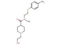 1-(2-hydroxyethyl)-N-methyl-N-{2-[(4-methylphenyl)thio]ethyl}piperidine-4-carboxamide