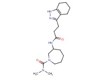 N,N-dimethyl-3-{[3-(4,5,6,7-tetrahydro-1H-indazol-3-yl)propanoyl]amino}azepane-1-carboxamide