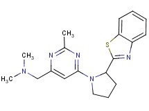 ({6-[2-(1,3-benzothiazol-2-yl)pyrrolidin-1-yl]-2-methylpyrimidin-4-yl}methyl)dimethylamine
