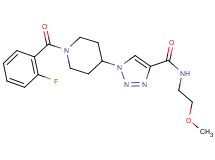 1-[1-(2-fluorobenzoyl)-4-piperidinyl]-N-(2-methoxyethyl)-1H-1,2,3-triazole-4-carboxamide