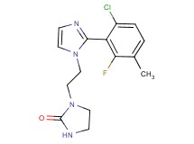 1-{2-[2-(6-chloro-2-fluoro-3-methylphenyl)-1H-imidazol-1-yl]ethyl}imidazolidin-2-one