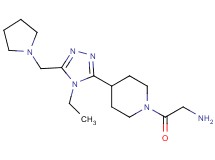 (2-{4-[4-ethyl-5-(1-pyrrolidinylmethyl)-4H-1,2,4-triazol-3-yl]-1-piperidinyl}-2-oxoethyl)amine dihydrochloride