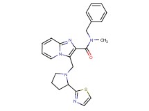N-benzyl-N-methyl-3-{[2-(1,3-thiazol-2-yl)-1-pyrrolidinyl]methyl}imidazo[1,2-a]pyridine-2-carboxamide
