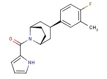 (3-endo)-3-(4-fluoro-3-methylphenyl)-8-(1H-pyrrol-2-ylcarbonyl)-8-azabicyclo[3.2.1]octane