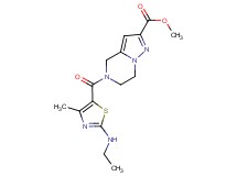 methyl 5-{[2-(ethylamino)-4-methyl-1,3-thiazol-5-yl]carbonyl}-4,5,6,7-tetrahydropyrazolo[1,5-a]pyrazine-2-carboxylate