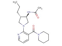 N-{rel-(3R,4S)-1-[3-(1-piperidinylcarbonyl)-2-pyridinyl]-4-propyl-3-pyrrolidinyl}acetamide hydrochloride