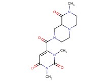 1,3-dimethyl-6-[(8-methyl-9-oxooctahydro-2H-pyrazino[1,2-a]pyrazin-2-yl)carbonyl]pyrimidine-2,4(1H,3H)-dione