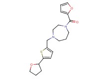 1-(2-furoyl)-4-{[5-(tetrahydrofuran-2-yl)-2-thienyl]methyl}-1,4-diazepane