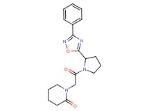 1-{2-oxo-2-[2-(3-phenyl-1,2,4-oxadiazol-5-yl)-1-pyrrolidinyl]ethyl}-2-piperidinone