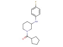 1-(cyclopentylcarbonyl)-N-(4-fluorophenyl)-3-piperidinamine