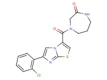 4-{[6-(2-chlorophenyl)imidazo[2,1-b][1,3]thiazol-3-yl]carbonyl}-1,4-diazepan-2-one