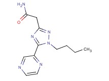2-(1-butyl-5-pyrazin-2-yl-1H-1,2,4-triazol-3-yl)acetamide