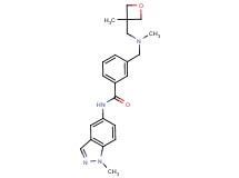 N-(1-methyl-1H-indazol-5-yl)-3-({methyl[(3-methyloxetan-3-yl)methyl]amino}methyl)benzamide