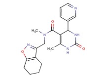 N,6-dimethyl-2-oxo-4-pyridin-3-yl-N-(4,5,6,7-tetrahydro-1,2-benzisoxazol-3-ylmethyl)-1,2,3,4-tetrahydropyrimidine-5-carboxamide