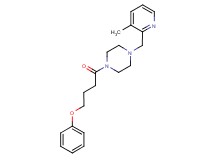 1-[(3-methyl-2-pyridinyl)methyl]-4-(4-phenoxybutanoyl)piperazine