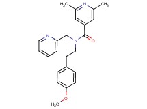 N-[2-(4-methoxyphenyl)ethyl]-2,6-dimethyl-N-(pyridin-2-ylmethyl)isonicotinamide