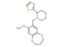 1-[(8-methoxy-3,4-dihydro-2H-1,5-benzodioxepin-7-yl)methyl]-2-(1,3-thiazol-2-yl)piperidine