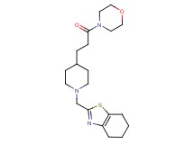 2-({4-[3-(4-morpholinyl)-3-oxopropyl]-1-piperidinyl}methyl)-4,5,6,7-tetrahydro-1,3-benzothiazole