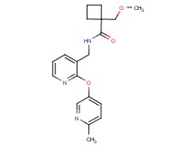 1-(methoxymethyl)-N-({2-[(6-methylpyridin-3-yl)oxy]pyridin-3-yl}methyl)cyclobutanecarboxamide